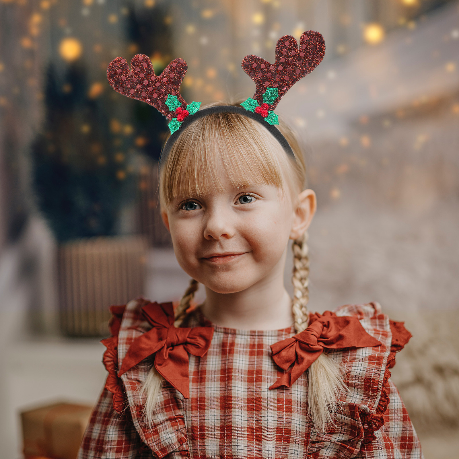 Reindeer Antlers Headband - 2Pcs Antler Headband Xmas Christmas Party