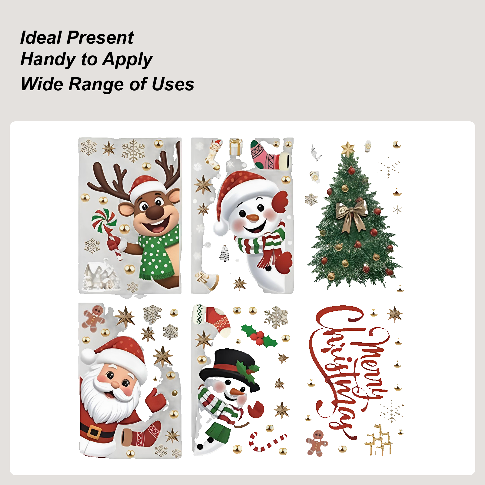 Christmas Window Decorations H - Snowflake Window Decal recensione e prezzo