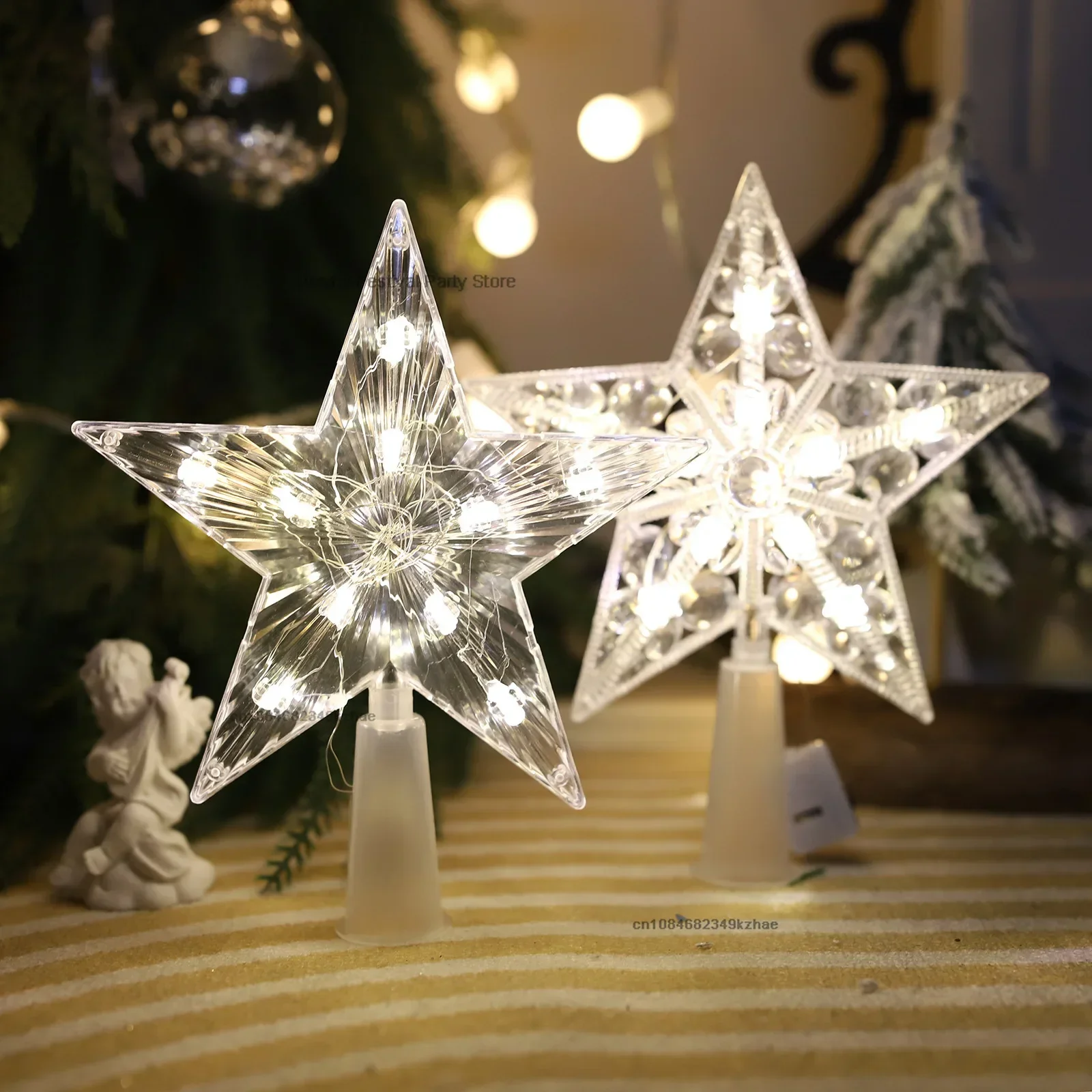 15CM LED Christmas Tree Orname - Star Tree Topper recensione e prezzo