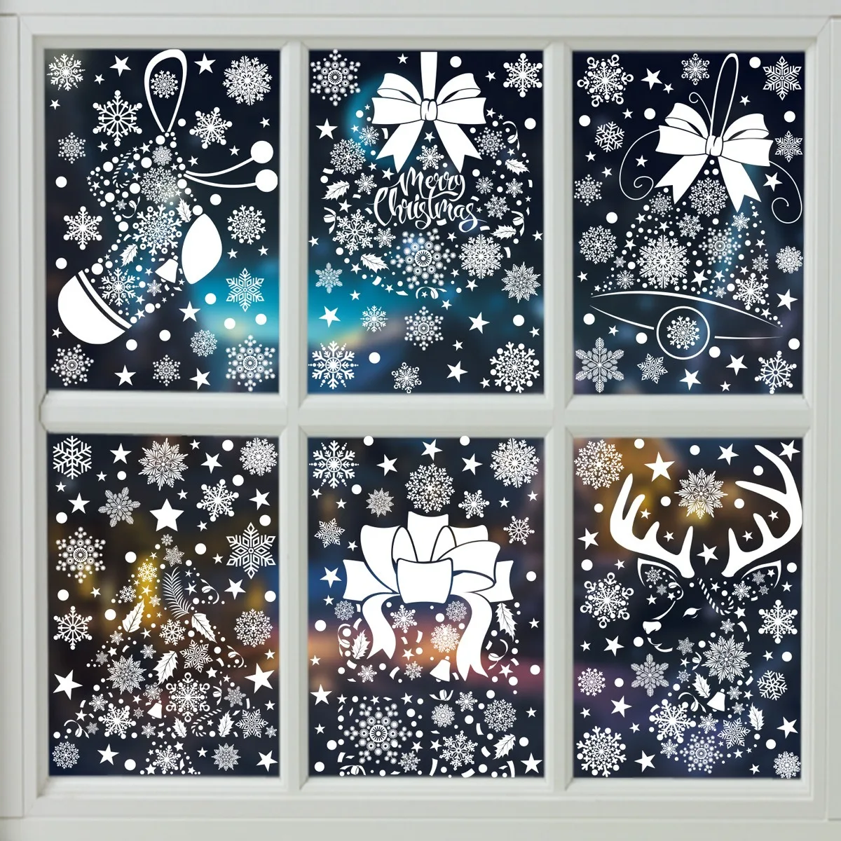 Christmas Wall Sticker Snowfla - Snowflake Window Decal recensione e prezzo
