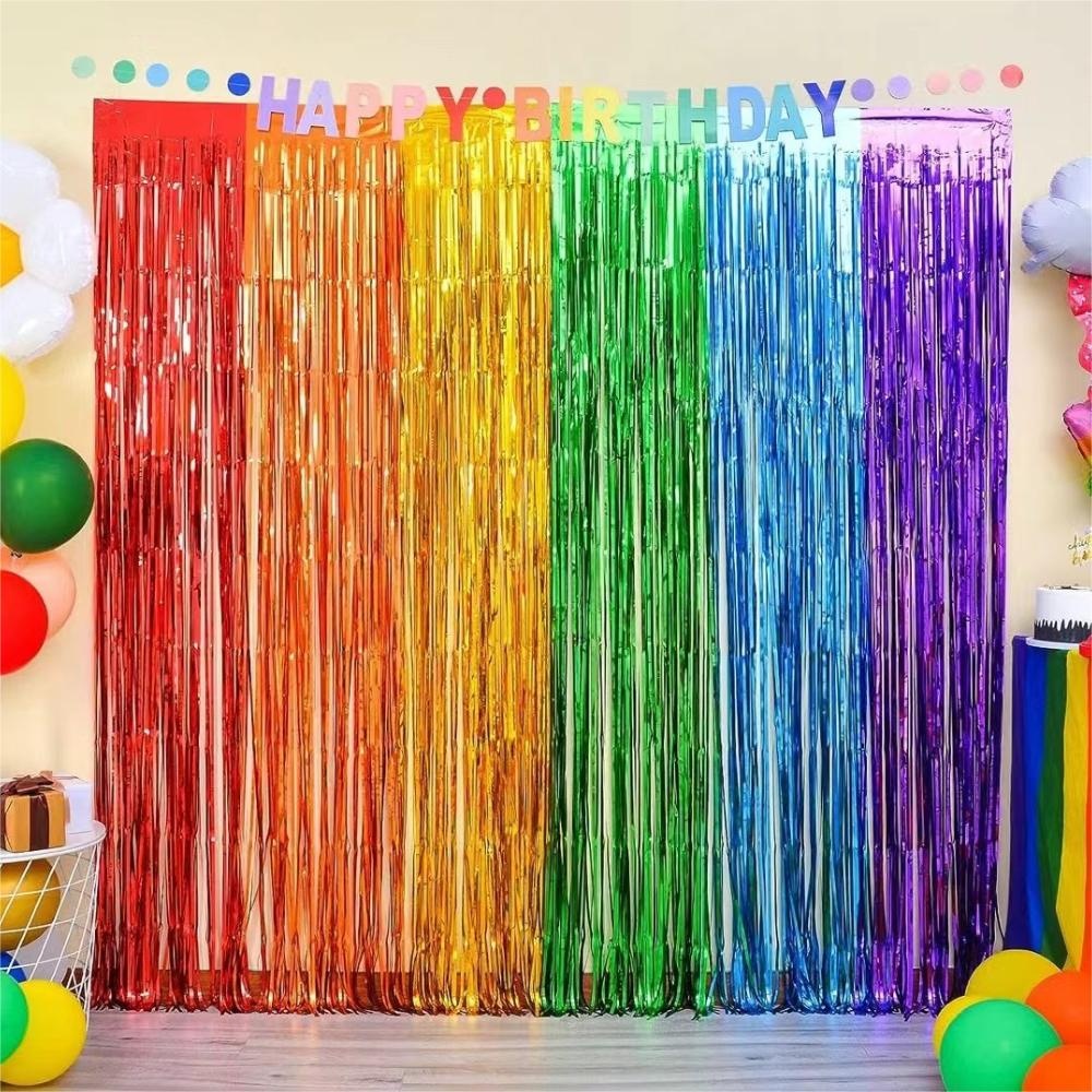 Party Backdrop Fringe Tinsel C - Tinsel Garland Decoration recensione e prezzo