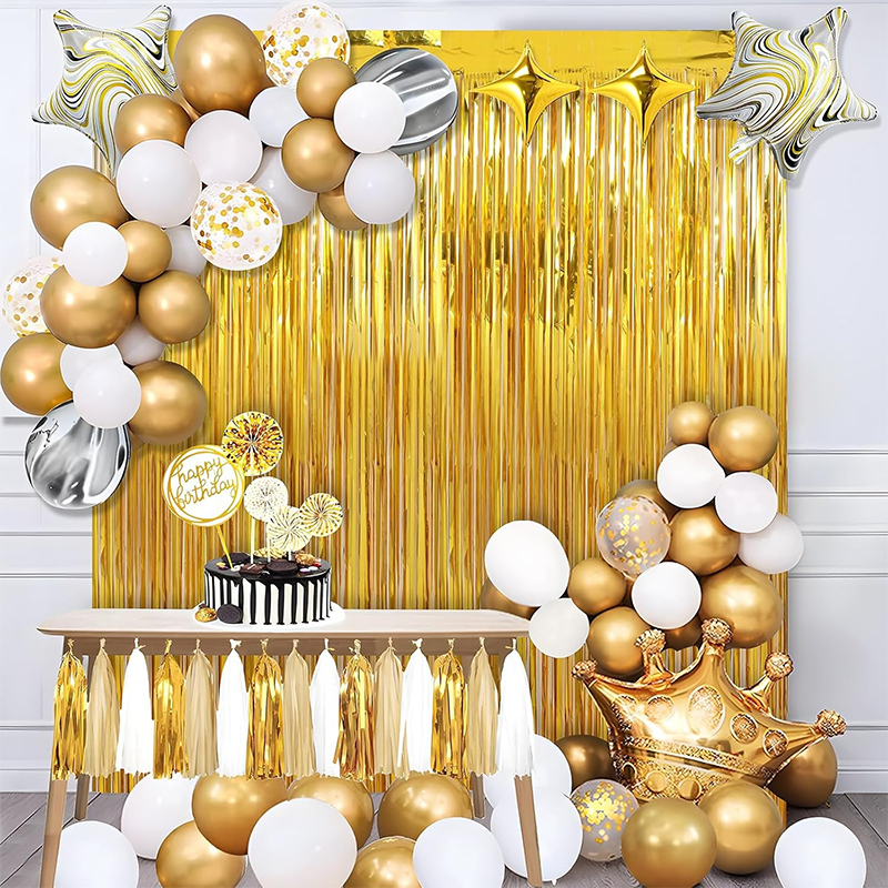 2M Glitter Gold Tinsel Fringe  - Tinsel Garland Decoration recensione e prezzo