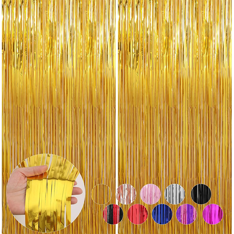 2M Glitter Gold Tinsel Fringe  - Tinsel Garland Decoration recensione e prezzo