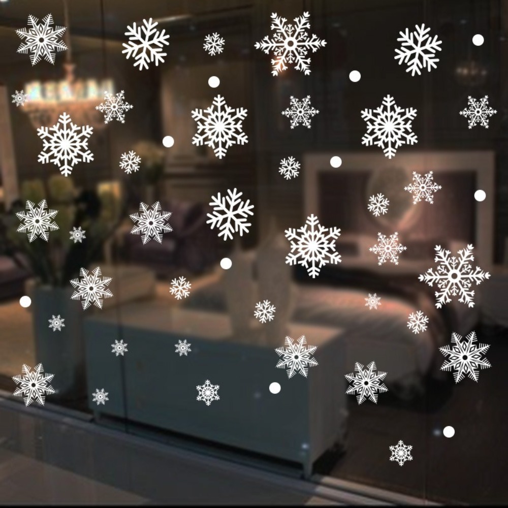 30pcs PVC Christmas Snowflakes - Snowflake Window Decal recensione e prezzo