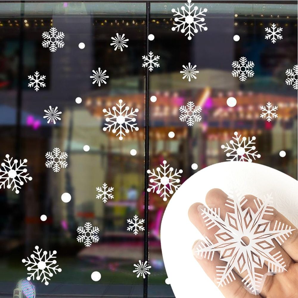 30pcs PVC Christmas Snowflakes - Snowflake Window Decal recensione e prezzo