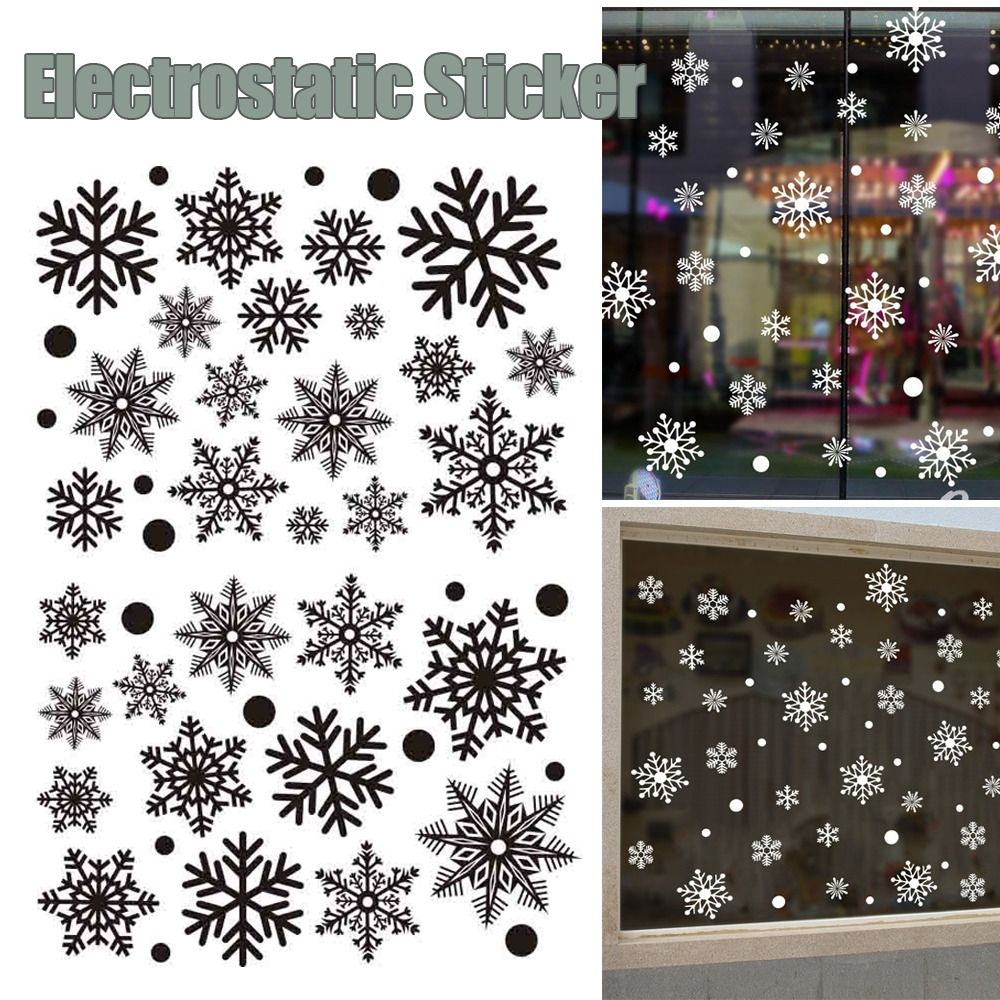 30pcs PVC Christmas Snowflakes - Snowflake Window Decal recensione e prezzo