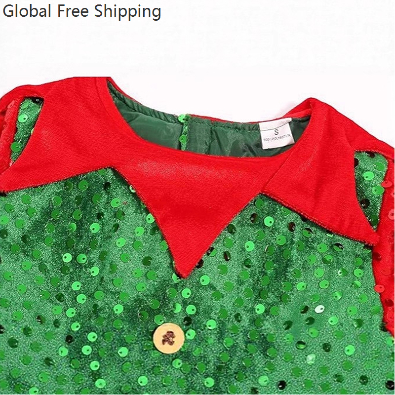 Girls Christmas Costume Set Sa - Elf Costume Christmas recensione e prezzo