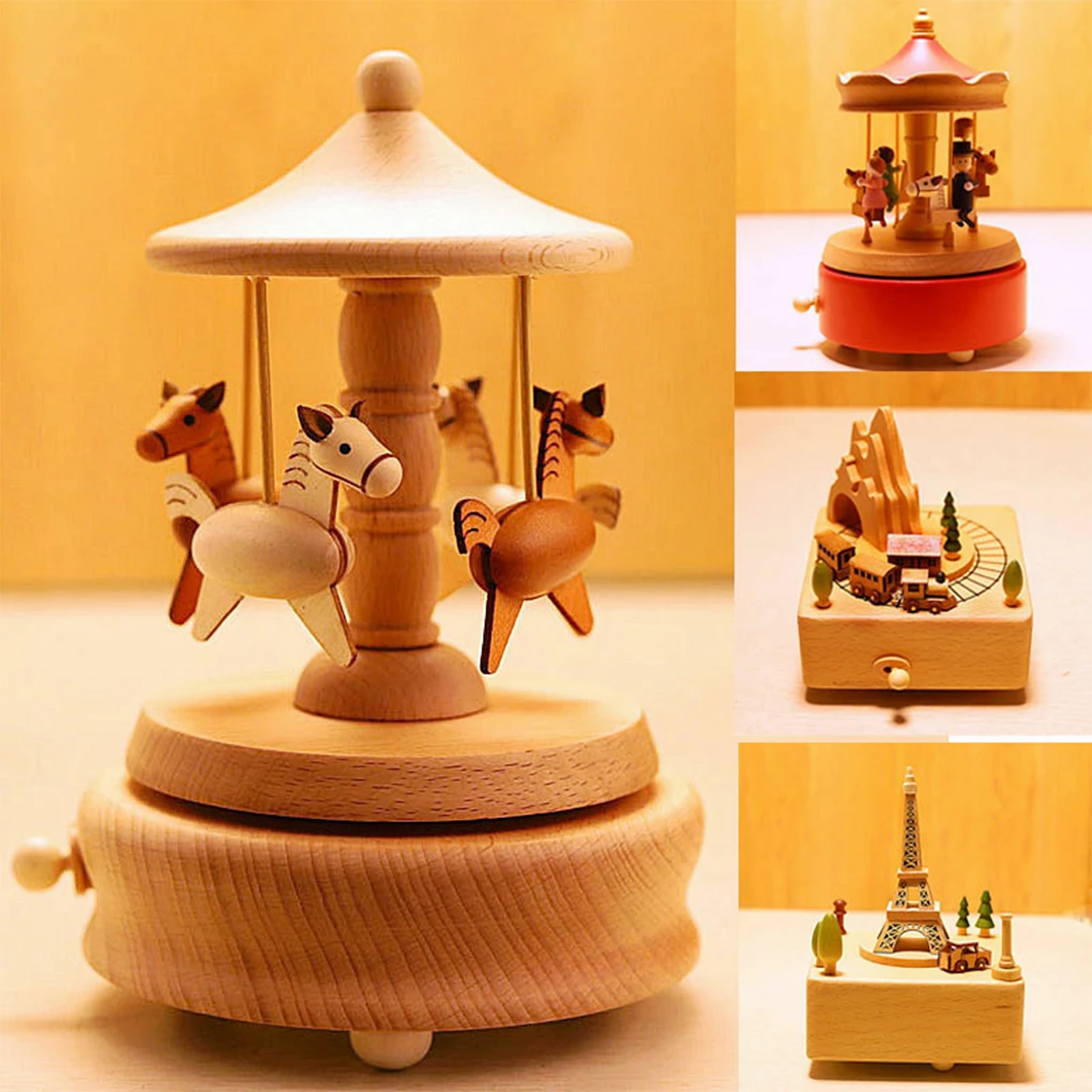 Wooden Carousel Music Box Orna - Snow Globe Musical recensione e prezzo
