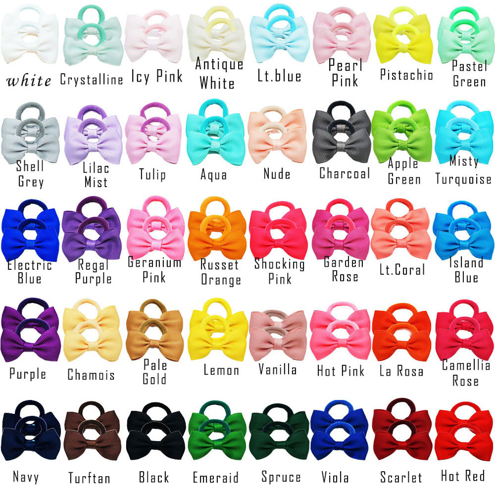 40/60/80 Baby Girls Hair Ties  - Ribbon Bow Gift recensione e prezzo