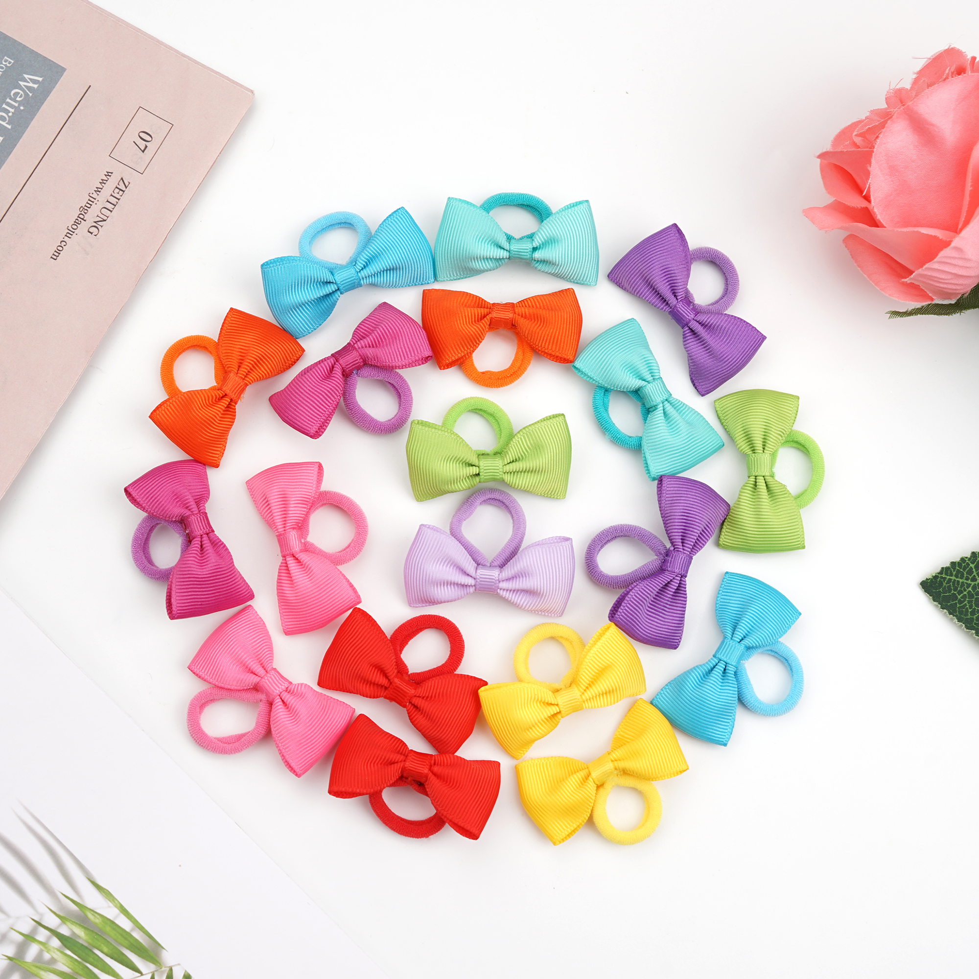 40/60/80 Baby Girls Hair Ties  - Ribbon Bow Gift recensione e prezzo