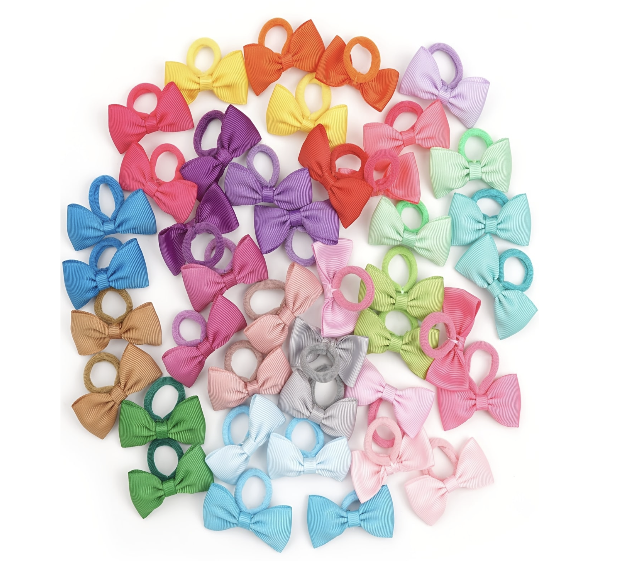 40/60/80 Baby Girls Hair Ties  - Ribbon Bow Gift recensione e prezzo