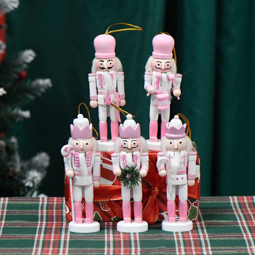 5PCS Macarone Powder Christmas - Nutcracker Figurine recensione e prezzo