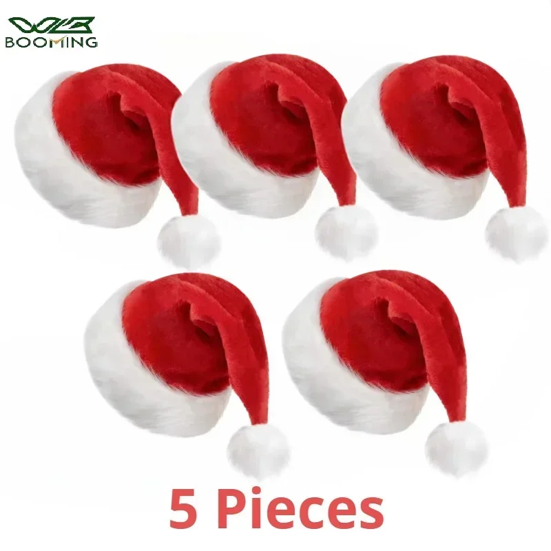 5/1PCS Christmas Hat Plush Adu - Santa Hat Plush recensione e prezzo