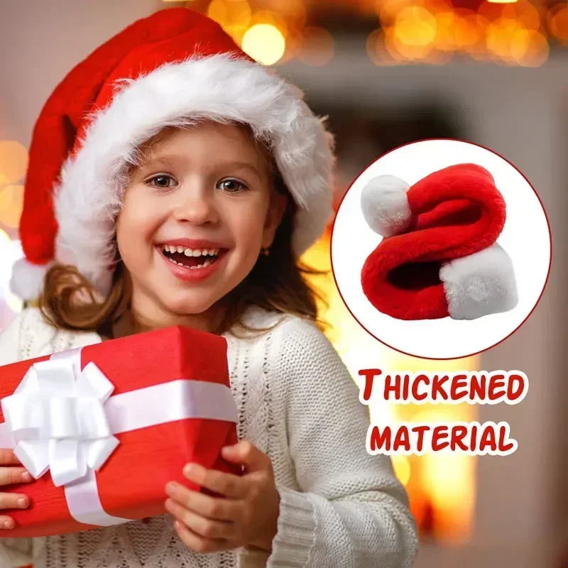 5/1PCS Christmas Hat Plush Adu - Santa Hat Plush recensione e prezzo