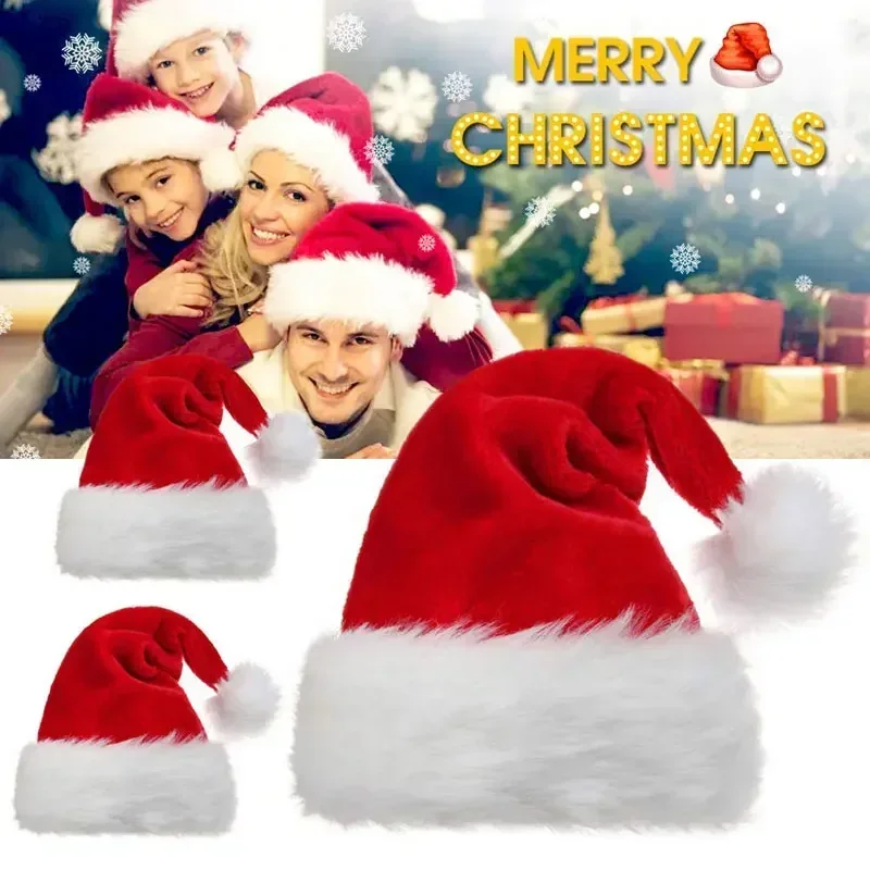 5/1PCS Christmas Hat Plush Adu - Santa Hat Plush recensione e prezzo