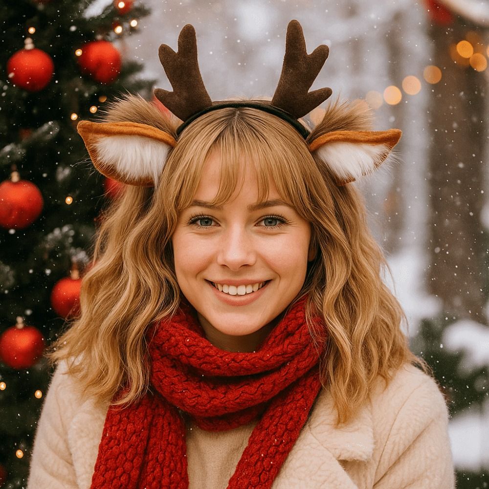 Unisex Deer Ears Reindeer Antl - Reindeer Antlers Headband recensione e prezzo