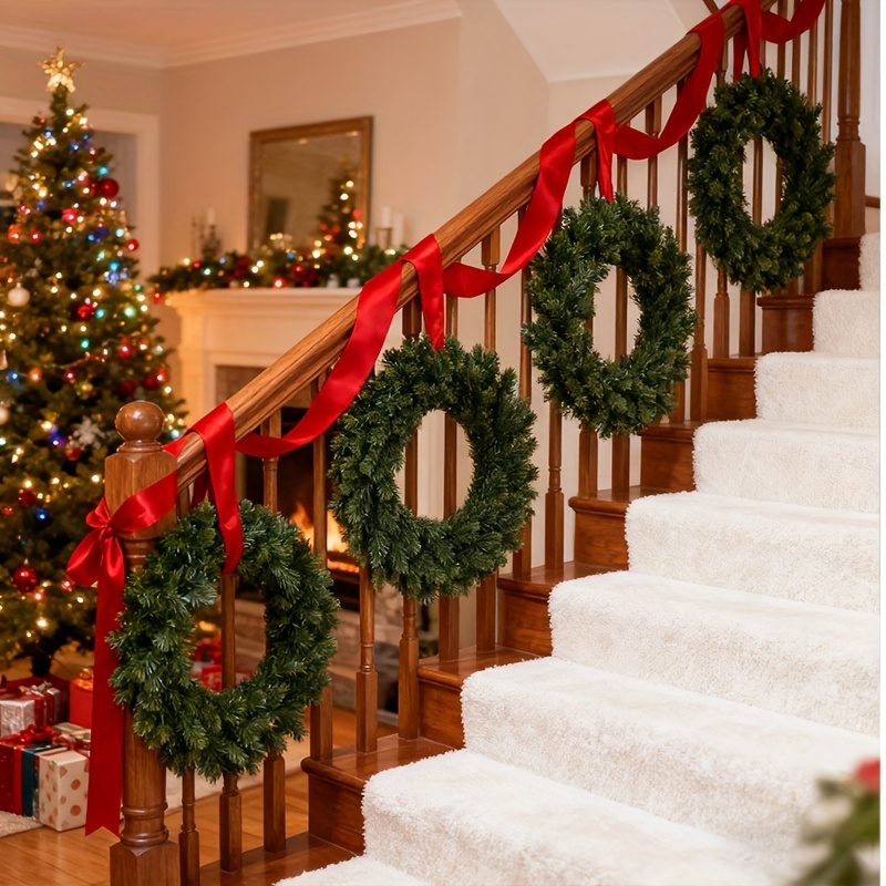 1pc Artificial Christmas Wreat - Christmas Wreath Fake recensione e prezzo