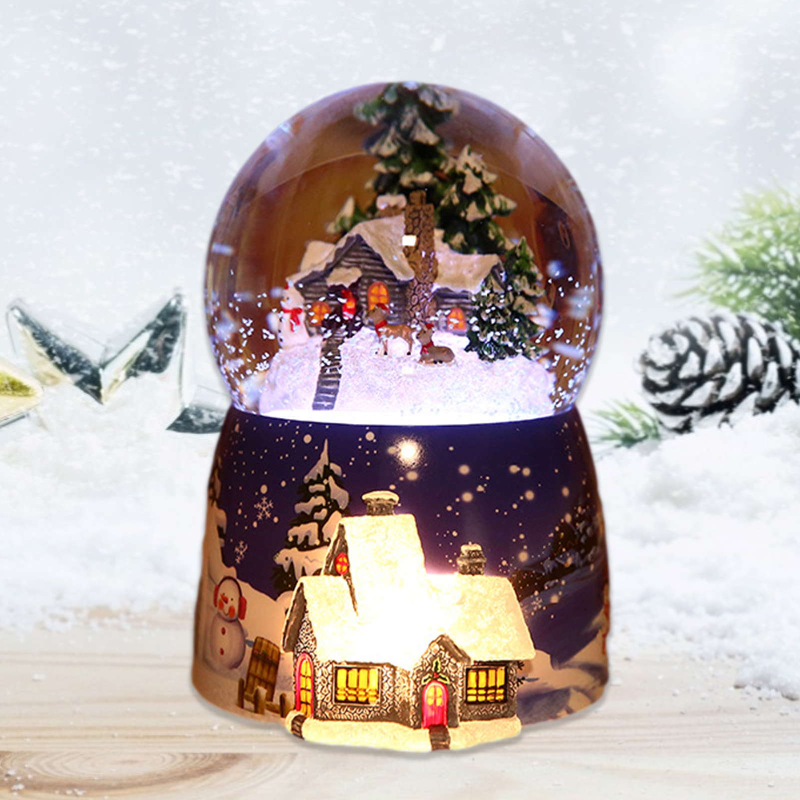 1 Pcs Resin Music Box Crystal  - Snow Globe Musical recensione e prezzo