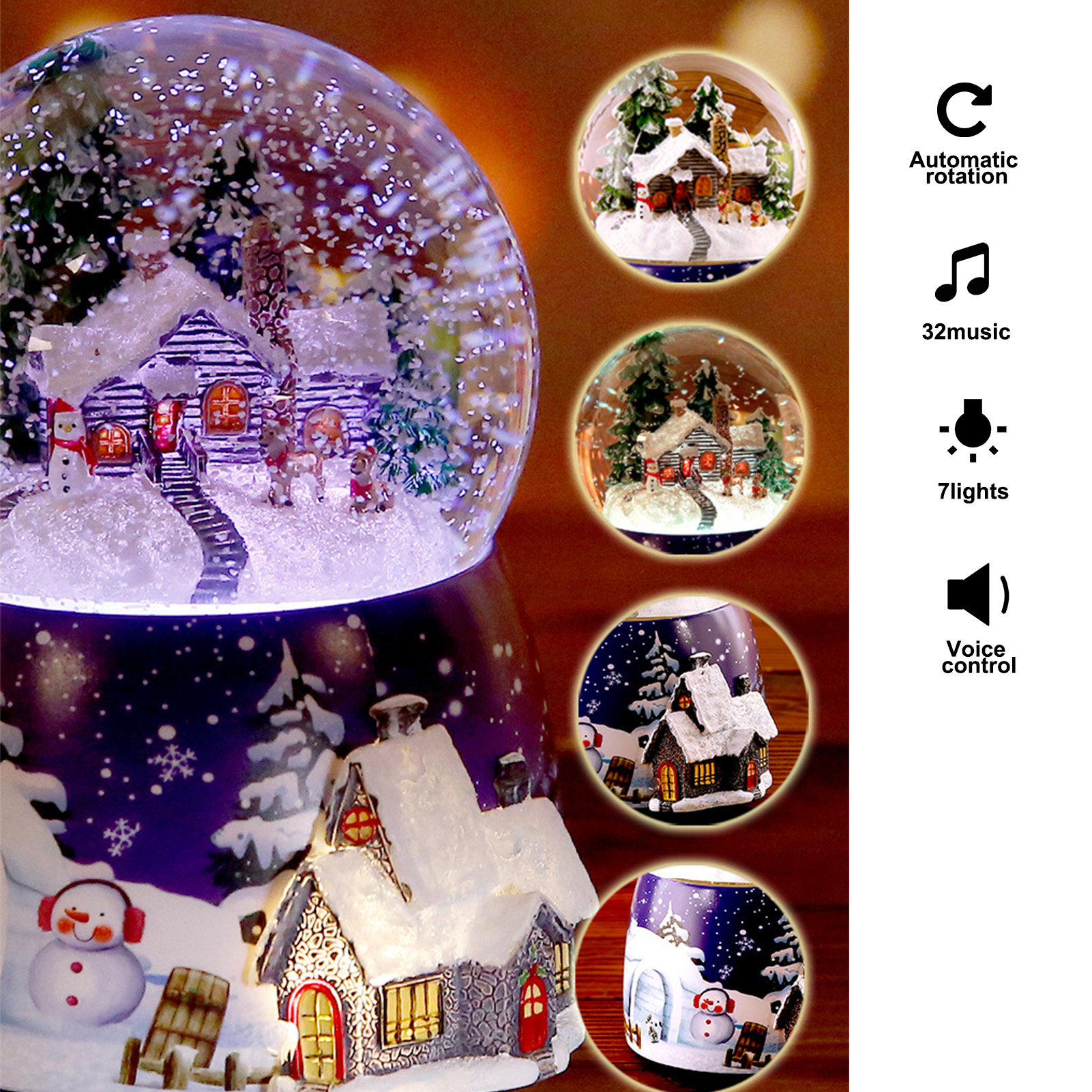 1 Pcs Resin Music Box Crystal  - Snow Globe Musical recensione e prezzo