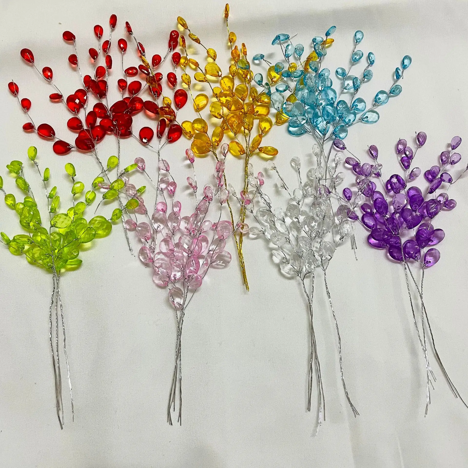 50Pcs 3-Forks Acrylic Strip Wa - Christmas Wreath Fake recensione e prezzo