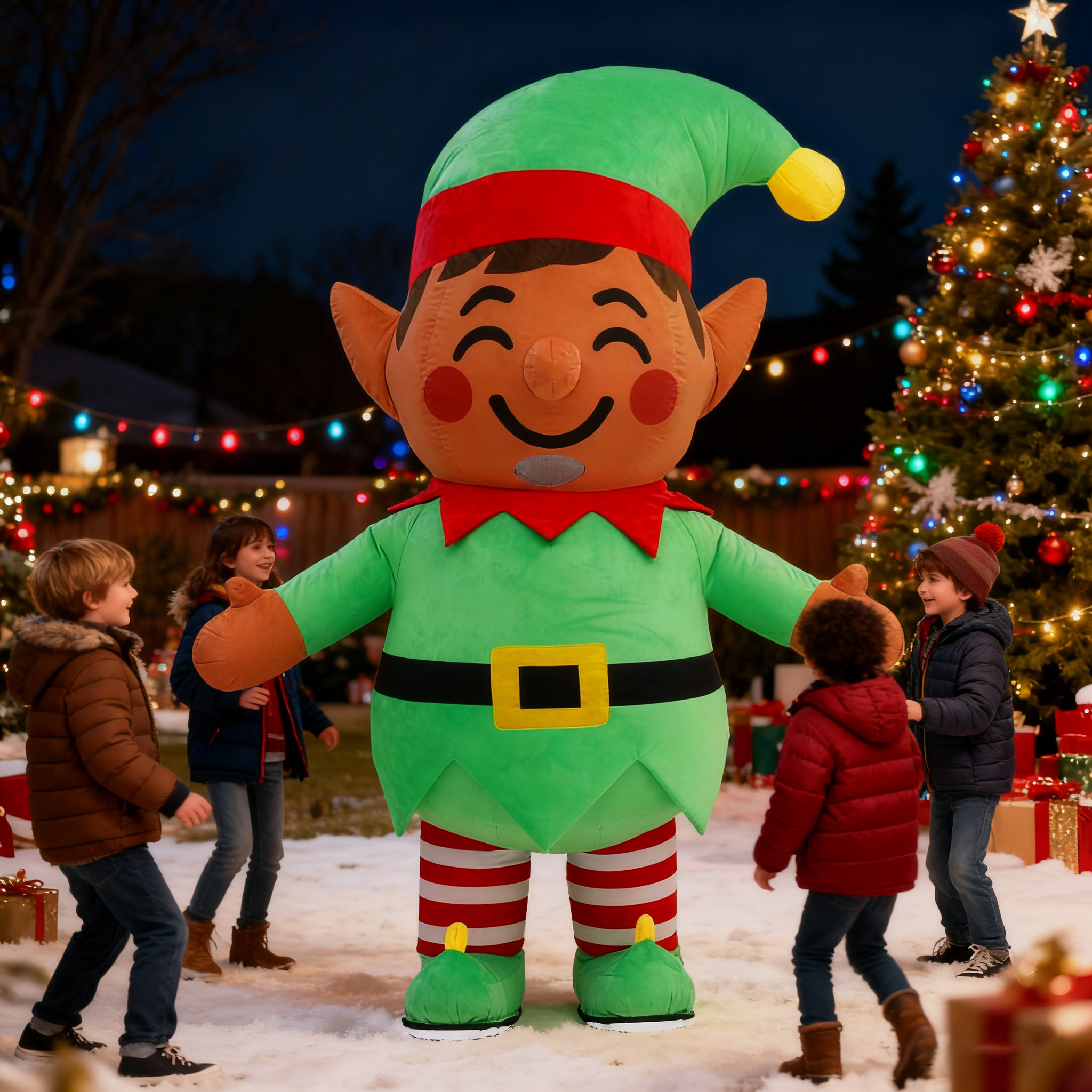 Inflatable Christmas Elf Plush - Elf Costume Christmas recensione e prezzo