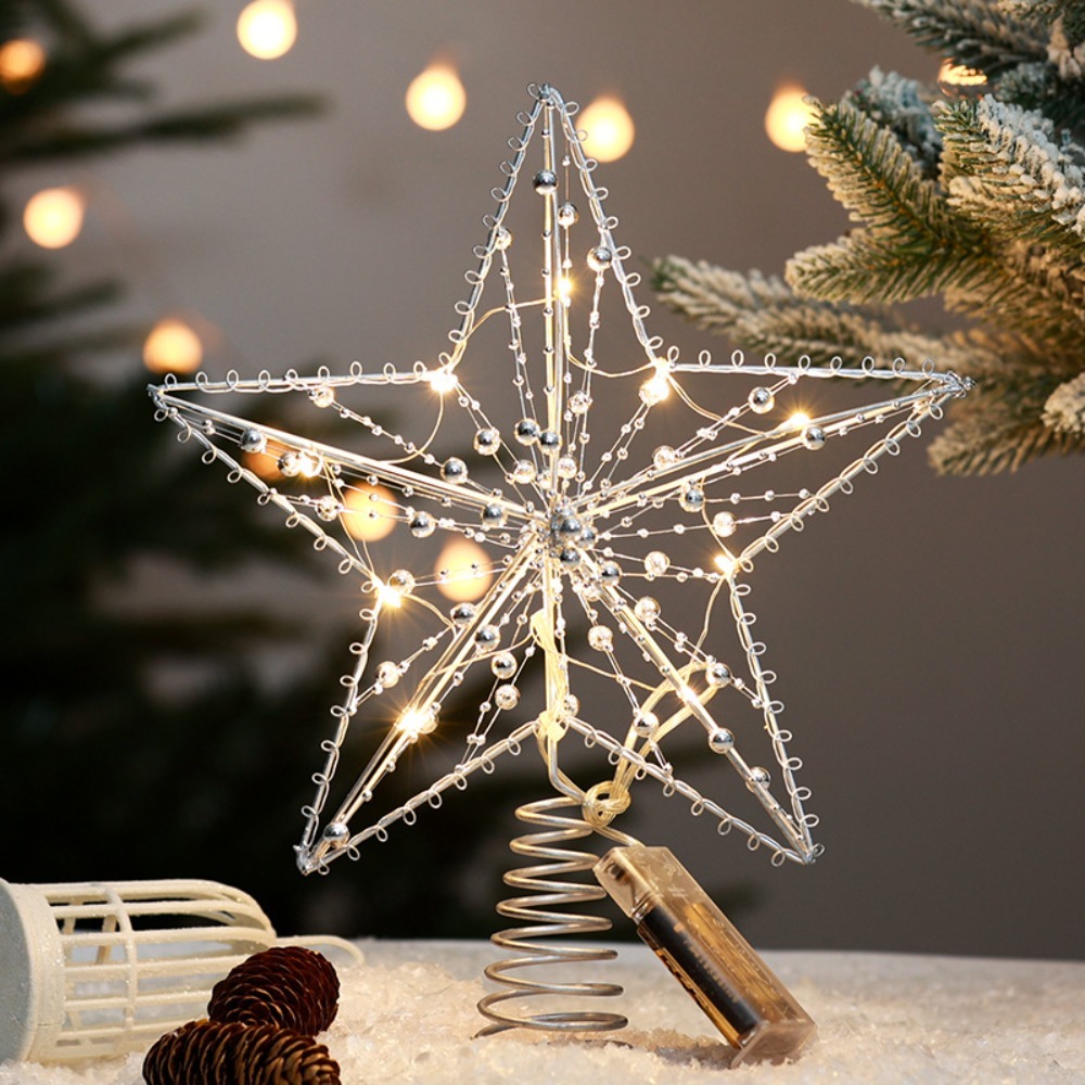 Gold/Silver LED Christmas Tree - Star Tree Topper recensione e prezzo