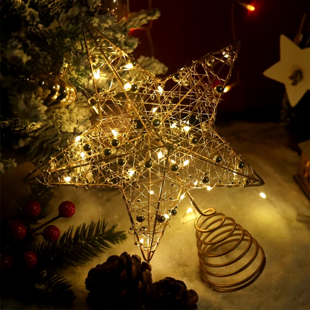 Gold/Silver LED Christmas Tree - Star Tree Topper recensione e prezzo