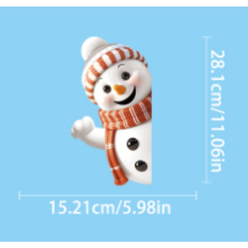 Snowman Snowflake Elk Christma - Snowflake Window Decal recensione e prezzo