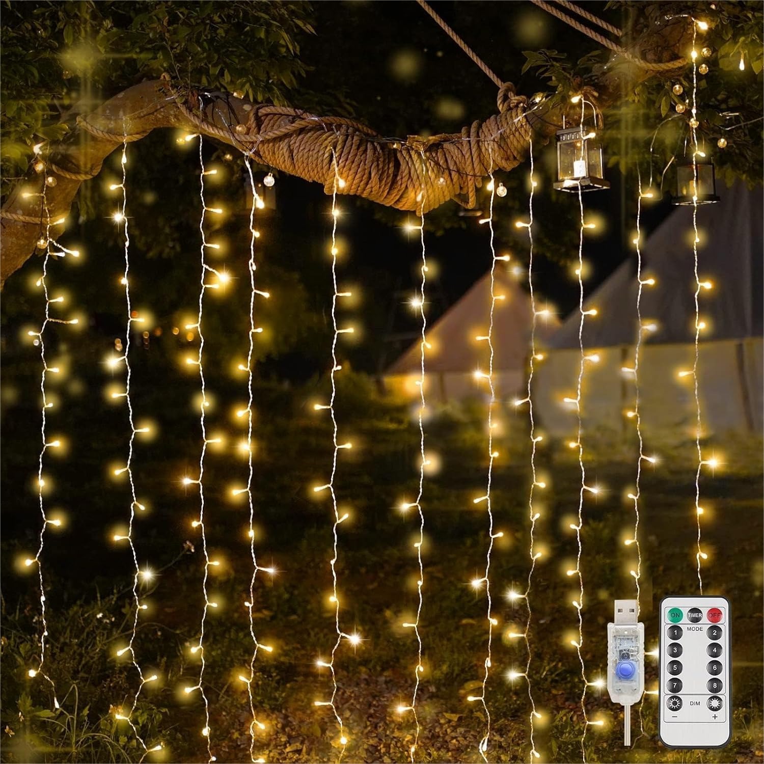Curtain Lights For Bedroom 200 - Christmas Lights Outdoor recensione e prezzo