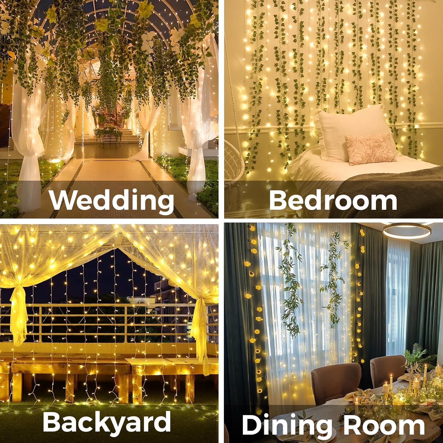 Curtain Lights For Bedroom 200 - Christmas Lights Outdoor recensione e prezzo