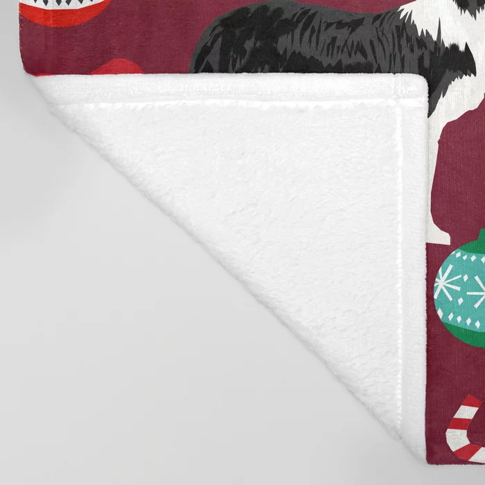 Border Collie Christmas Stocki - Christmas Throw Blanket recensione e prezzo