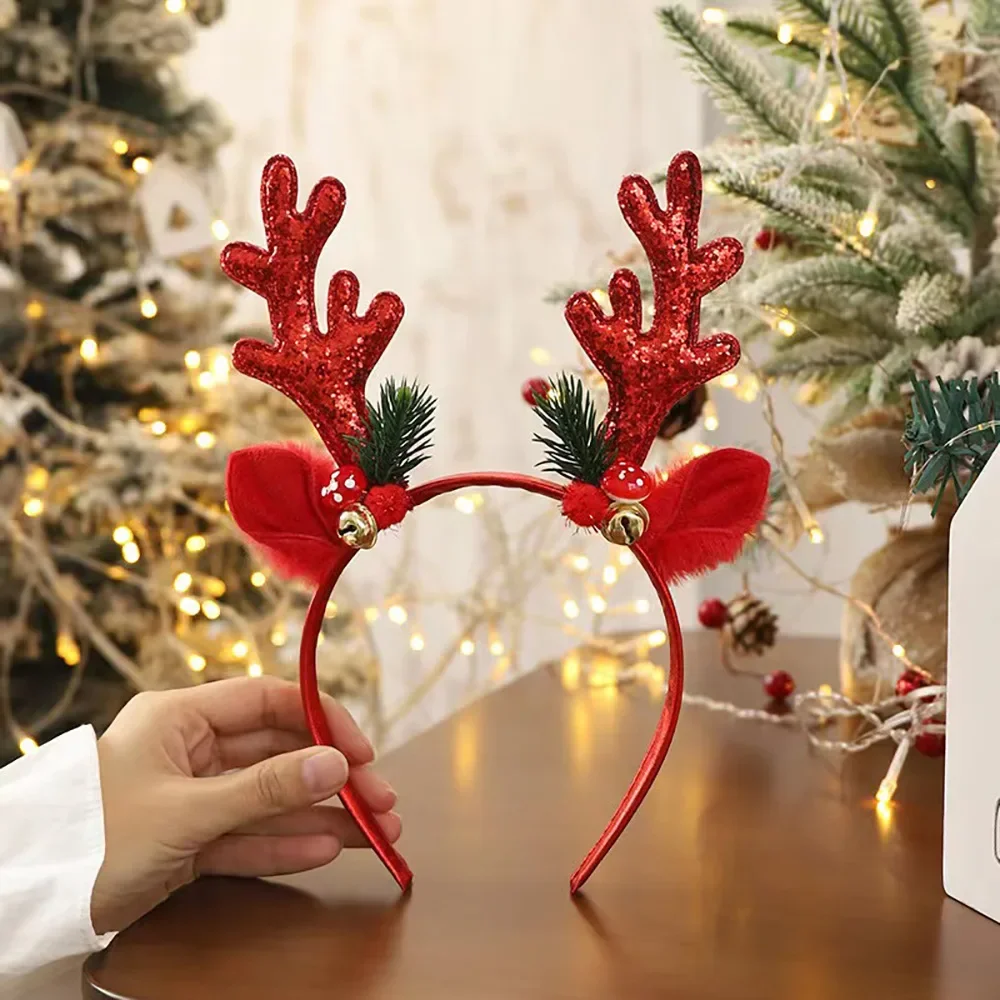 ！Christmas Glitter Deer Antler - Reindeer Antlers Headband recensione e prezzo