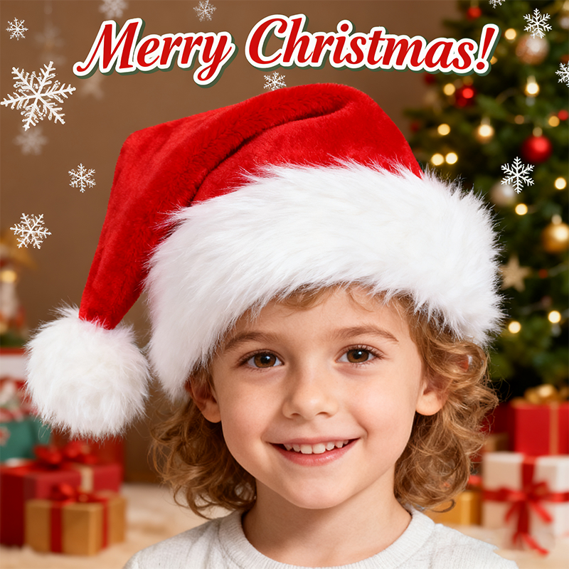 Christmas Santa Hat Xmas Long  - Santa Hat Plush recensione e prezzo