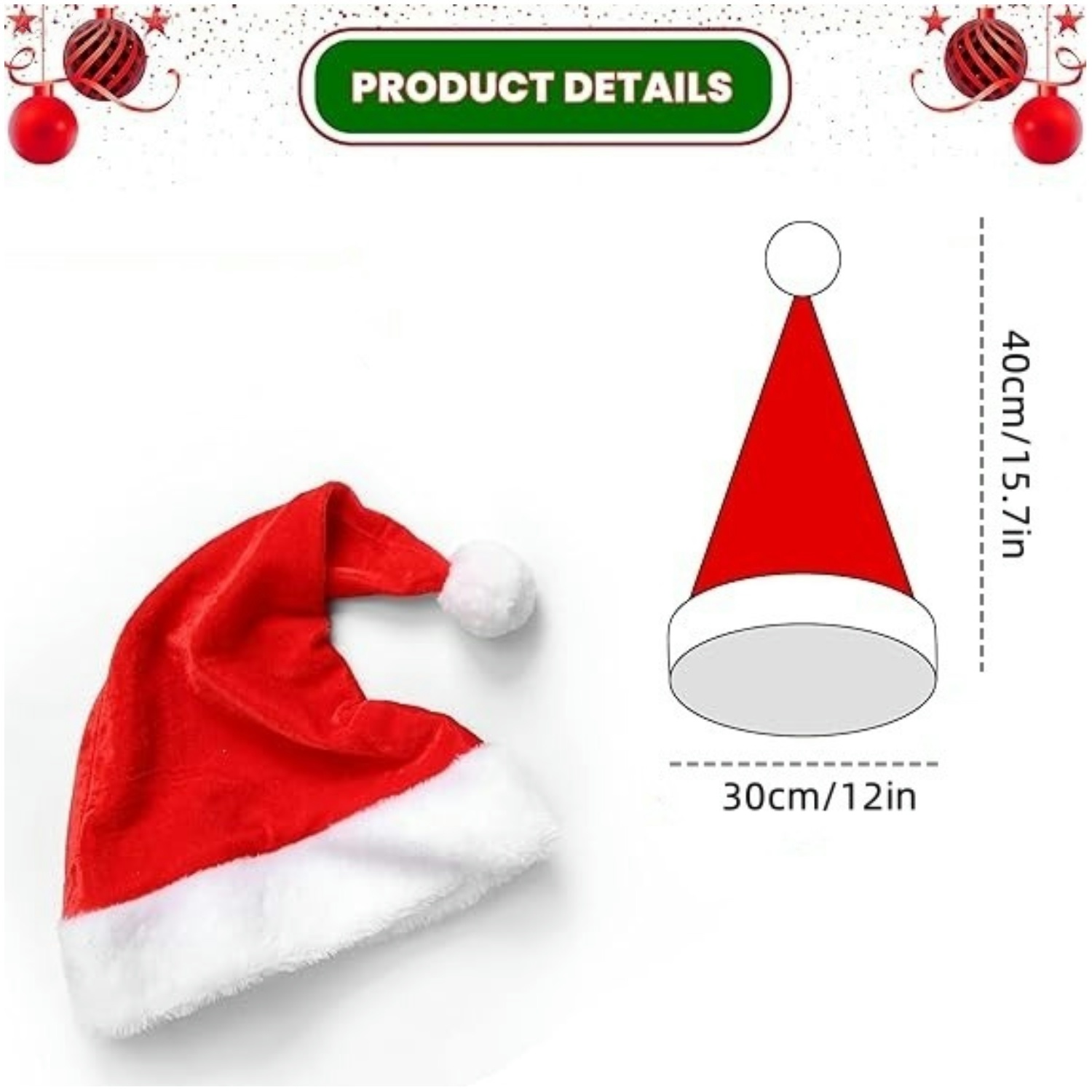 Fluffy Red Santa Hats Set with - Santa Hat Plush recensione e prezzo