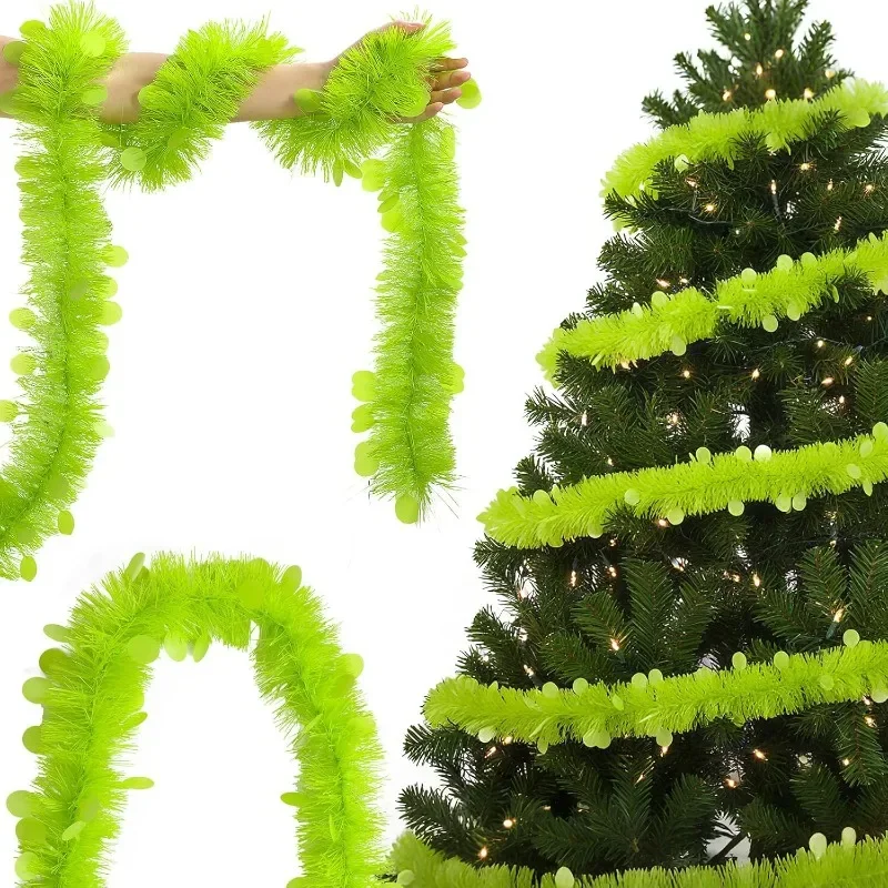 2M Length Christmas Tinsel Gar - Tinsel Garland Decoration recensione e prezzo
