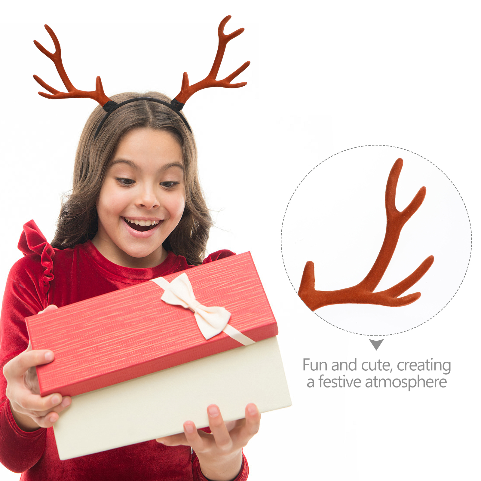 1pc Lovely Christmas Antler Ha - Reindeer Antlers Headband recensione e prezzo