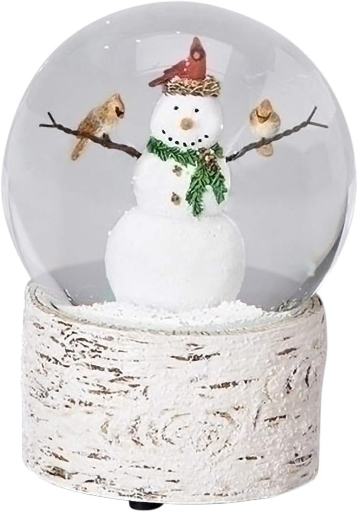 Snowman with Cardinal Friends  - Snow Globe Musical recensione e prezzo