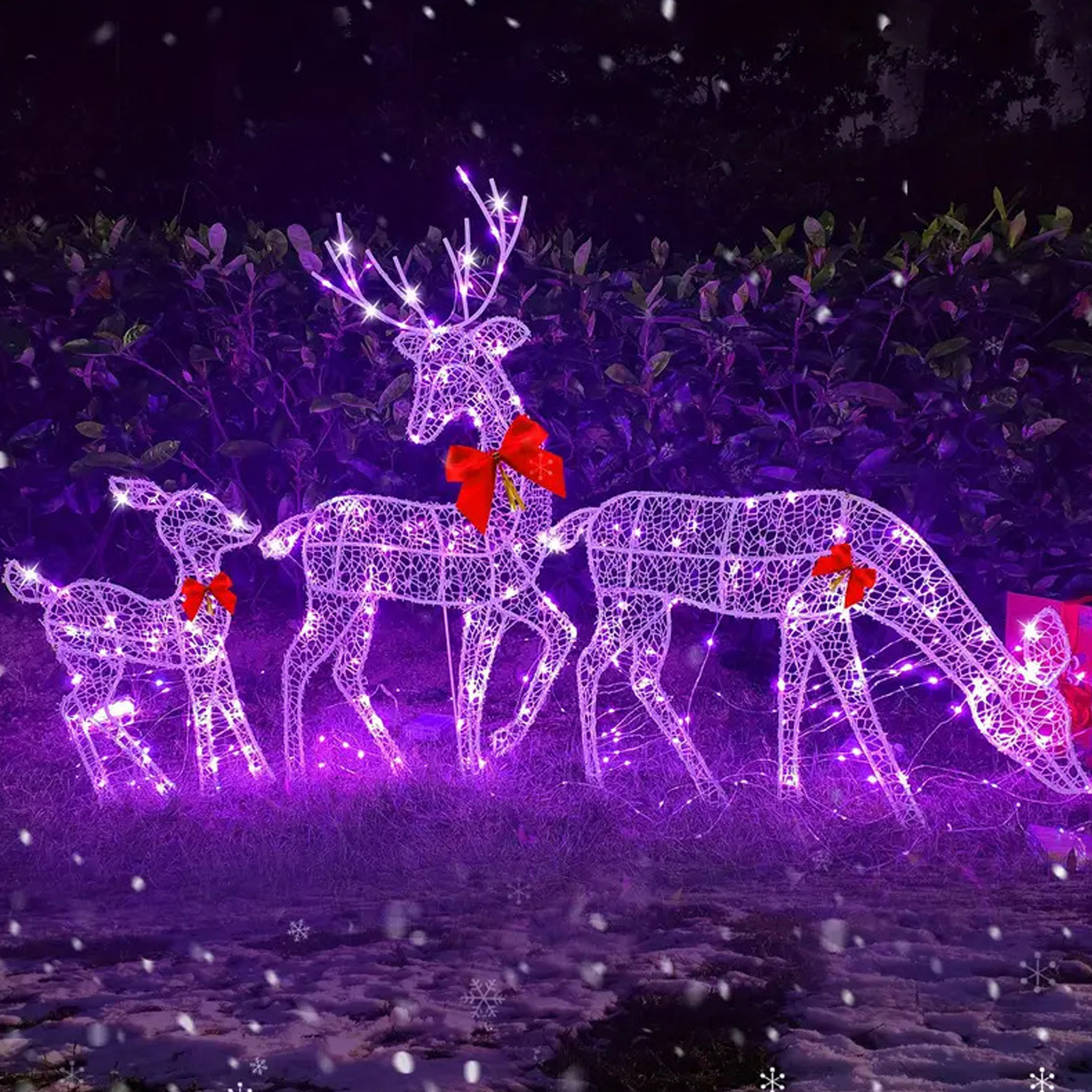 2D Lighted Reindeer Christmas  - Christmas Lights Outdoor recensione e prezzo
