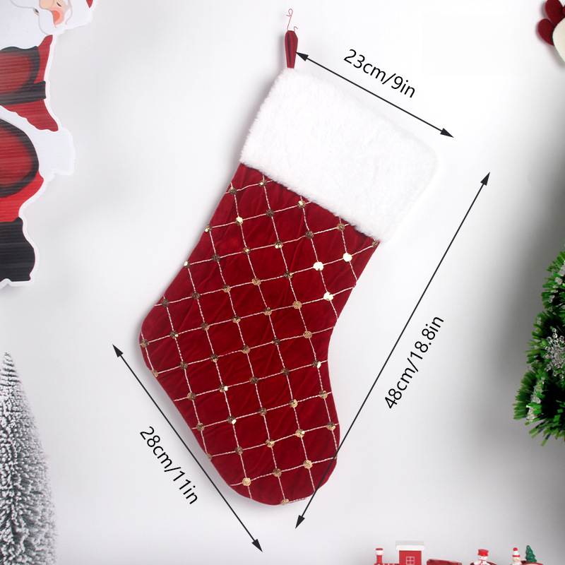 Christmas Stocking Soft Faux F - Christmas Stocking Hanging recensione e prezzo