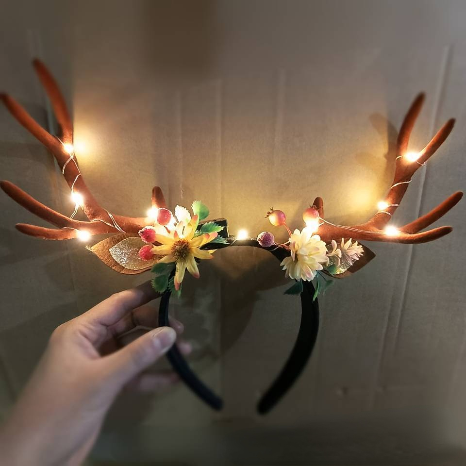 Reindeer Antlers Light up Head - Reindeer Antlers Headband recensione e prezzo