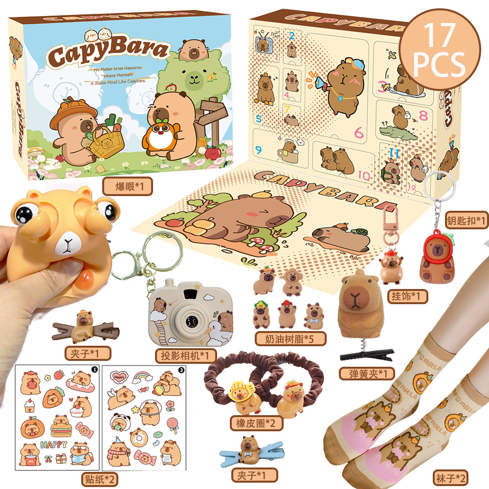 New Capybara Theme Christmas A - Advent Calendar Gift recensione e prezzo