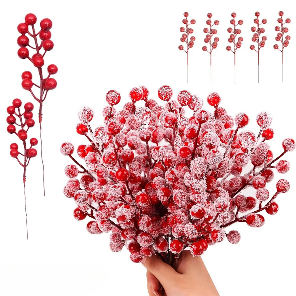 10-200PCS Artificial Red Berry - Christmas Tree Artificial recensione e prezzo