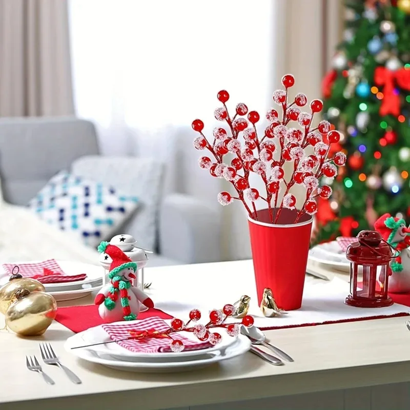 10-200PCS Artificial Red Berry - Christmas Tree Artificial recensione e prezzo