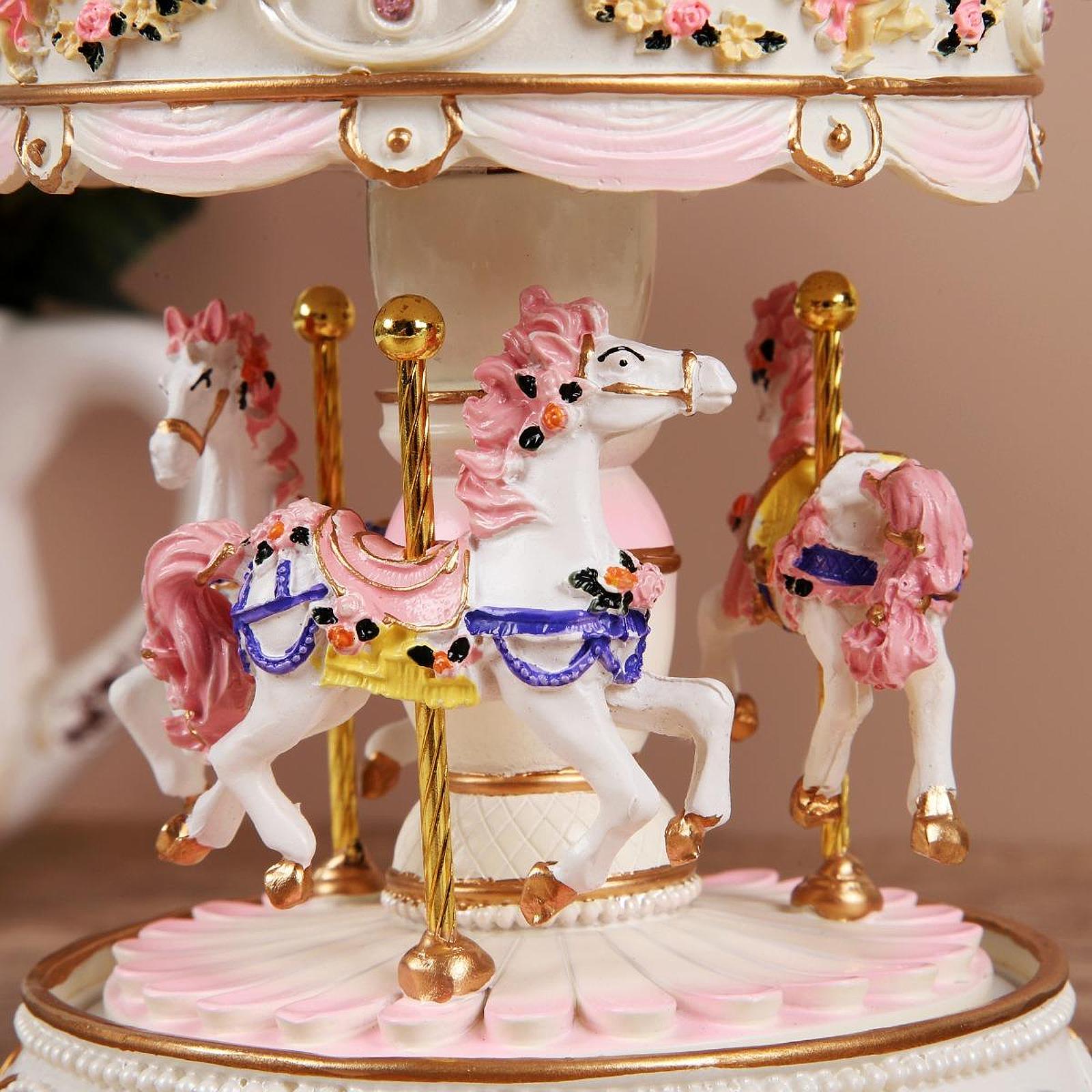 Handcrafted Resin Carousel Mus - Snow Globe Musical recensione e prezzo