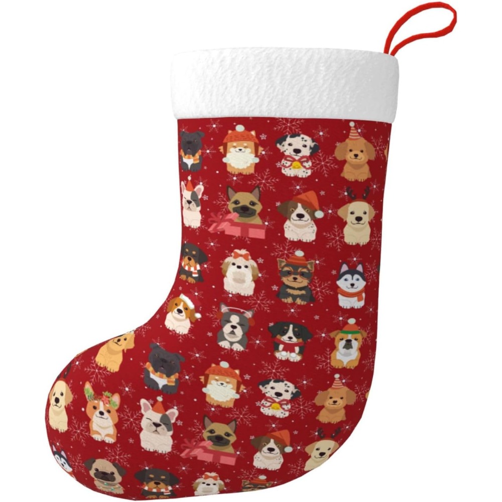 Cute Christmas Dogs Christmas  - Christmas Stocking Hanging recensione e prezzo
