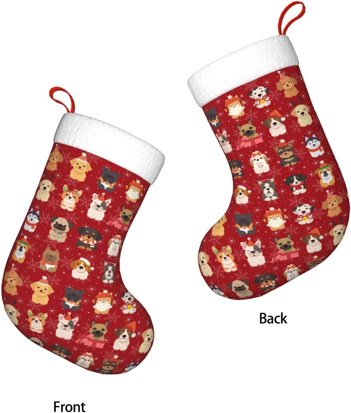Cute Christmas Dogs Christmas  - Christmas Stocking Hanging recensione e prezzo