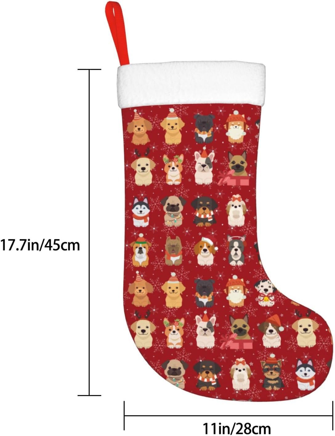 Cute Christmas Dogs Christmas  - Christmas Stocking Hanging recensione e prezzo