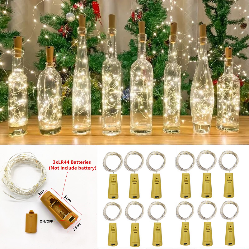 6pcs 20led Wine Bottle with Co - Led Fairy String Lights recensione e prezzo