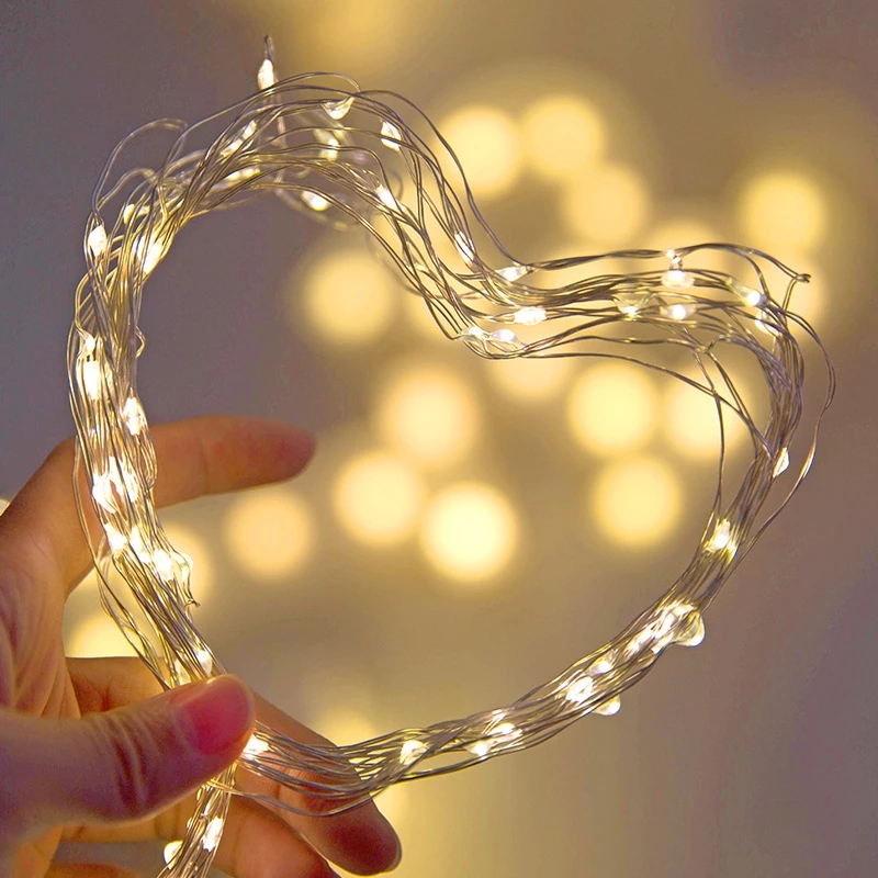 10M 5M 3M 2M Copper Wire LED T - Tinsel Garland Decoration recensione e prezzo