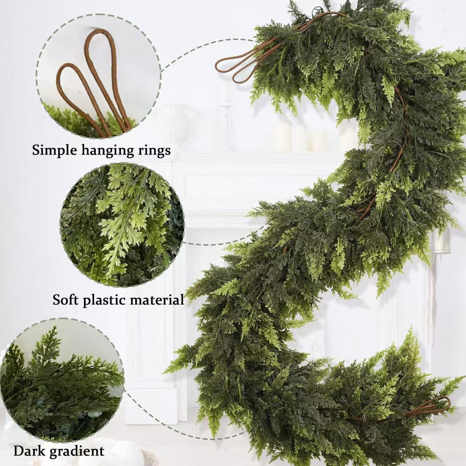 Christmas Garlands Artificial  - Christmas Wreath Fake recensione e prezzo